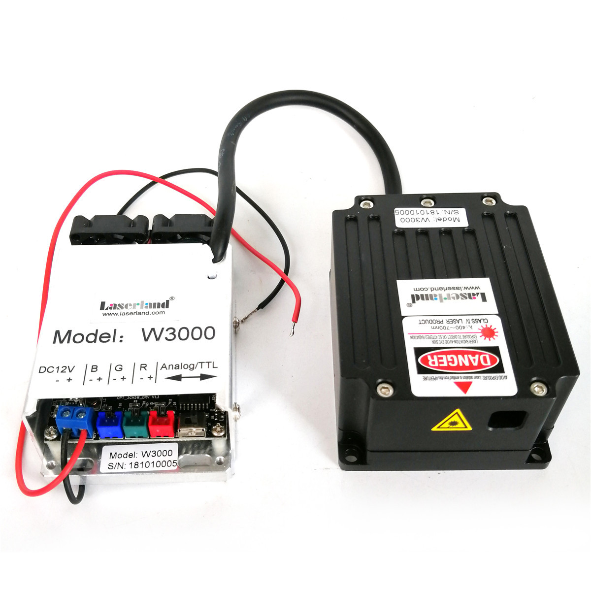 laserland rgb 3000mw 3w white laser module analog full color laser module for stage lighting