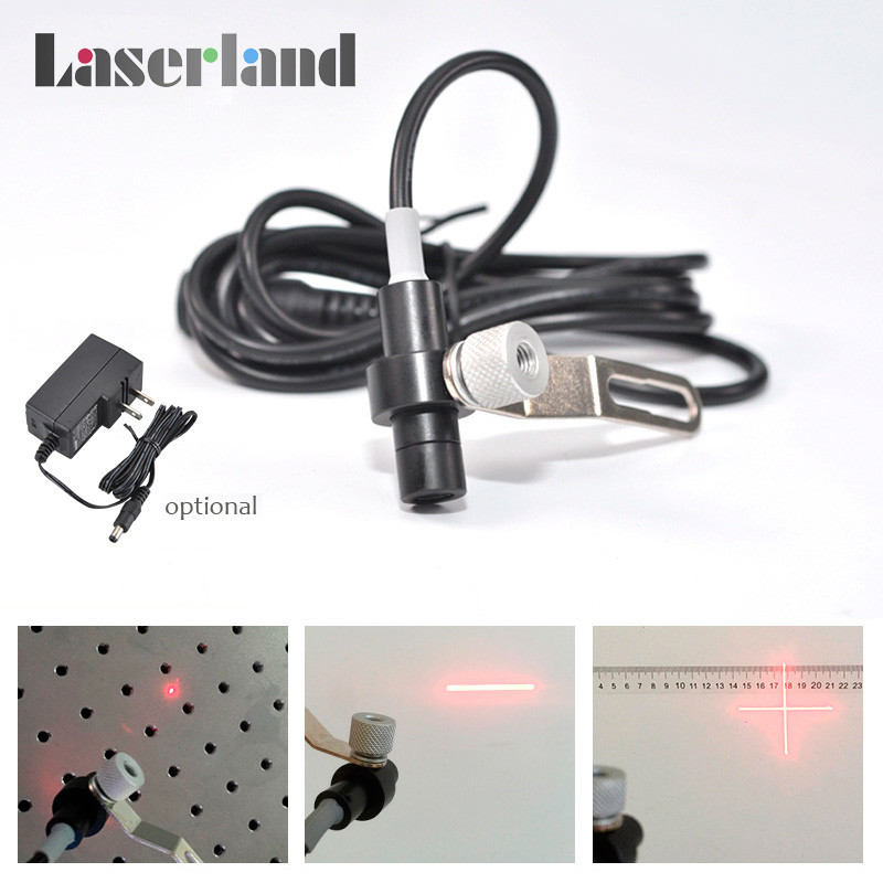 1030 635nm 10mw Red Laser Dot Module for Locating Punching Bench Drilling Machine with clamp
