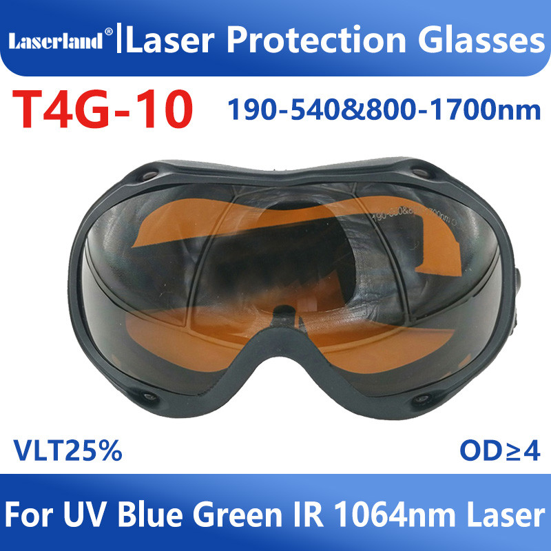 T4G-10 190-540 & 800-1700nm Laser Protective Glasses CE OD6+