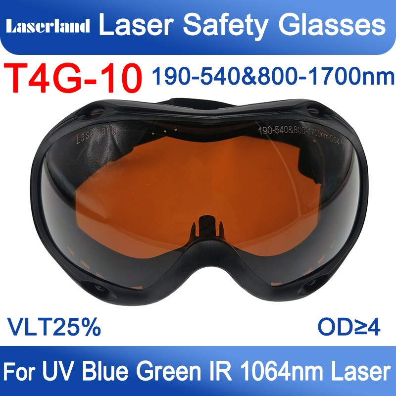 T4GS10 190-540 & 800-1700nm Laser Protective Glasses CE OD6+