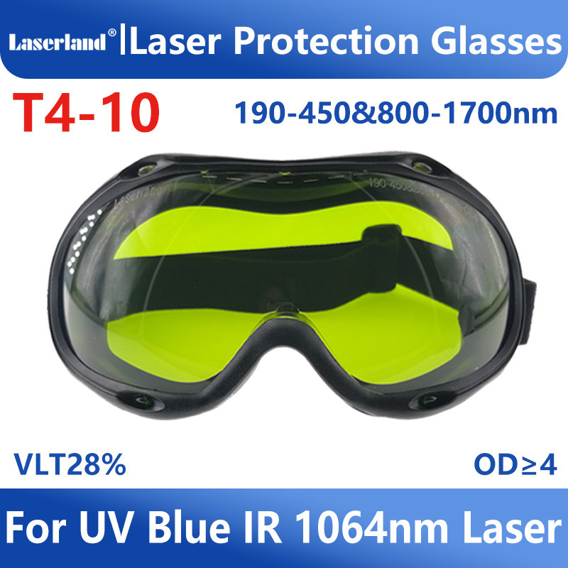 T4-10 190-450&800-1700nm Laser Protective Goggles Glasses CE OD5+