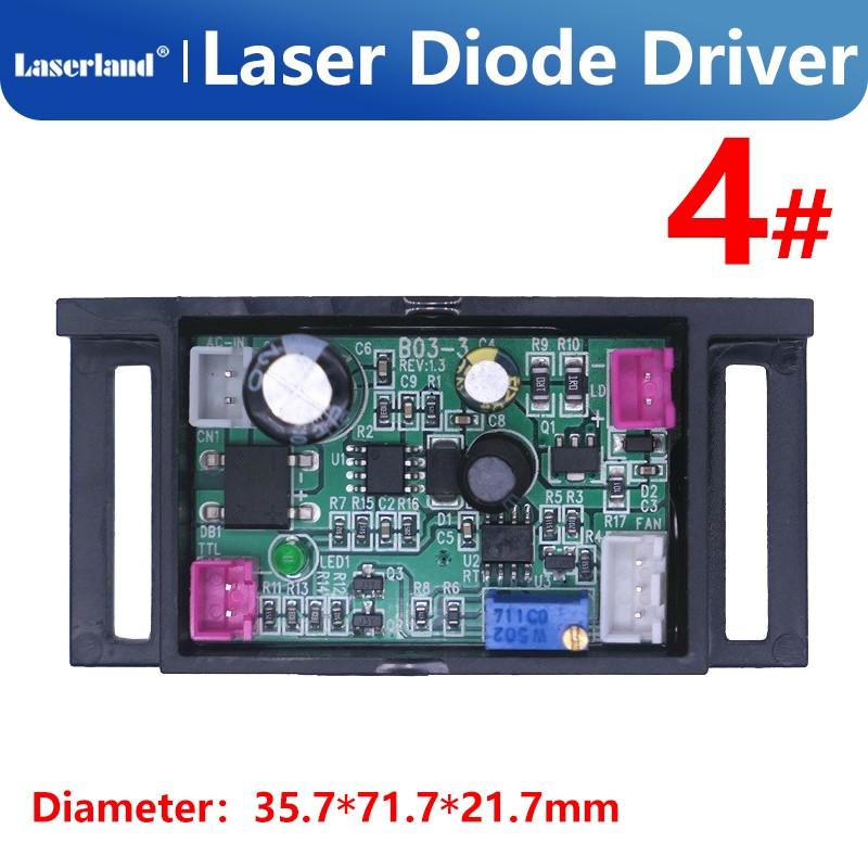 Power Supply Driver for 635nm 638nm Red/Orange Laser Diode TTL 12V 1.2A 50mw-500mw