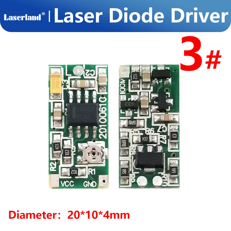 635nm 660nm 808nm 980nm 3-5V Red IR Infrared N/H Pin Laser Diode Driver/ Circuit Board Power Supply with TTL