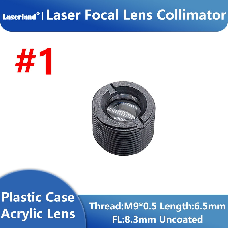 M9 P0.5 Plastic Collimation Focal Collimator Collimating Lens Focus  for 200nm-1100nm All Wavelength Laser #1
