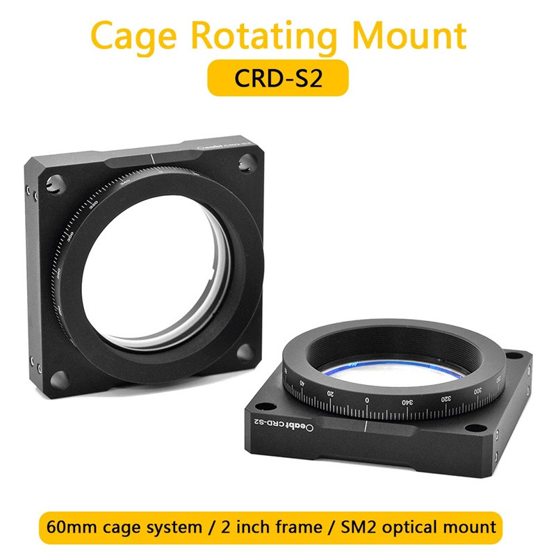 CRD-S2 Cage Rotation Mount 60mm Cage System 2 Inch Frame SM2 Optical High Precision Mount for Optical Experiment Research