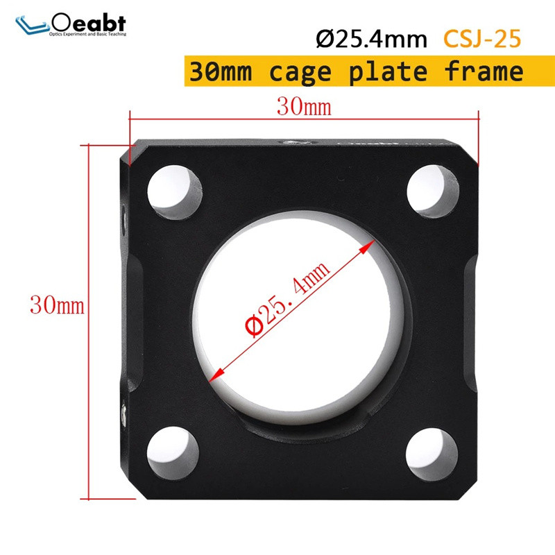 CSJ-25 Cage Plate Mounting Frame 30mm Cage System Standard Cage Plate Optics Mounting Frame Cage System Optical Experiment