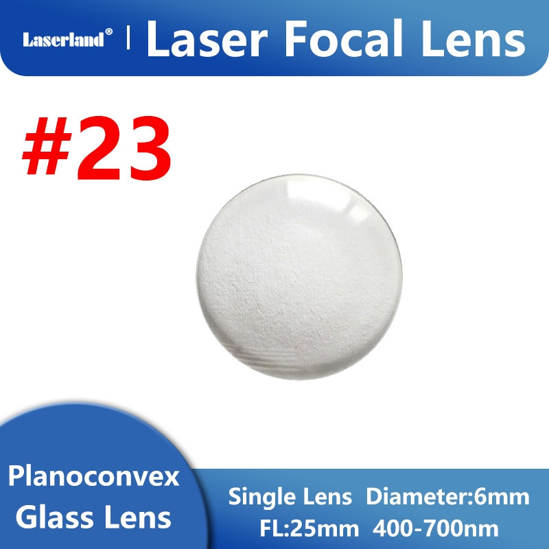 6mm Flat-Convex Beam Collimation Glass Lens 532nm Green 650nm Red Laser LD #23