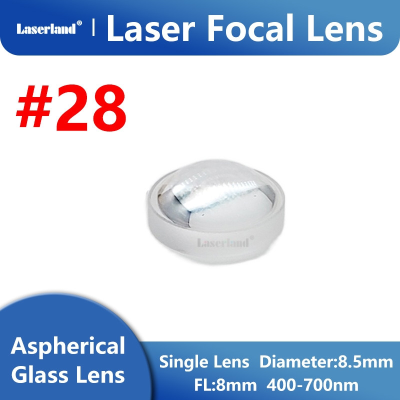 Collimation Focual Glass lens D=8.5mm FL=8mm for RGB laser 400nm-700nm #28