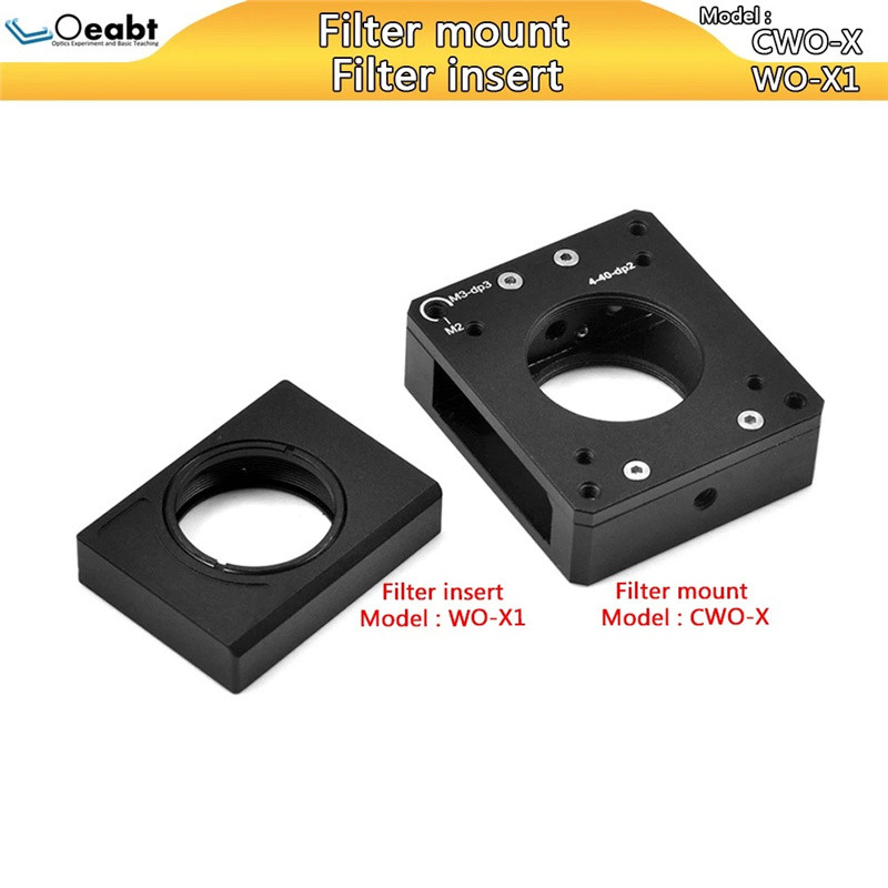 CWO-X Light Filter Tools Mount Sliding Insert Filter Mount Optical Component Mount for Cage System Optical Experiment Research