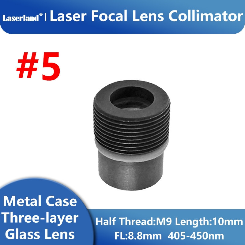 Glass Lens Laser Diode M9/P0.5 Frame half screw #5
