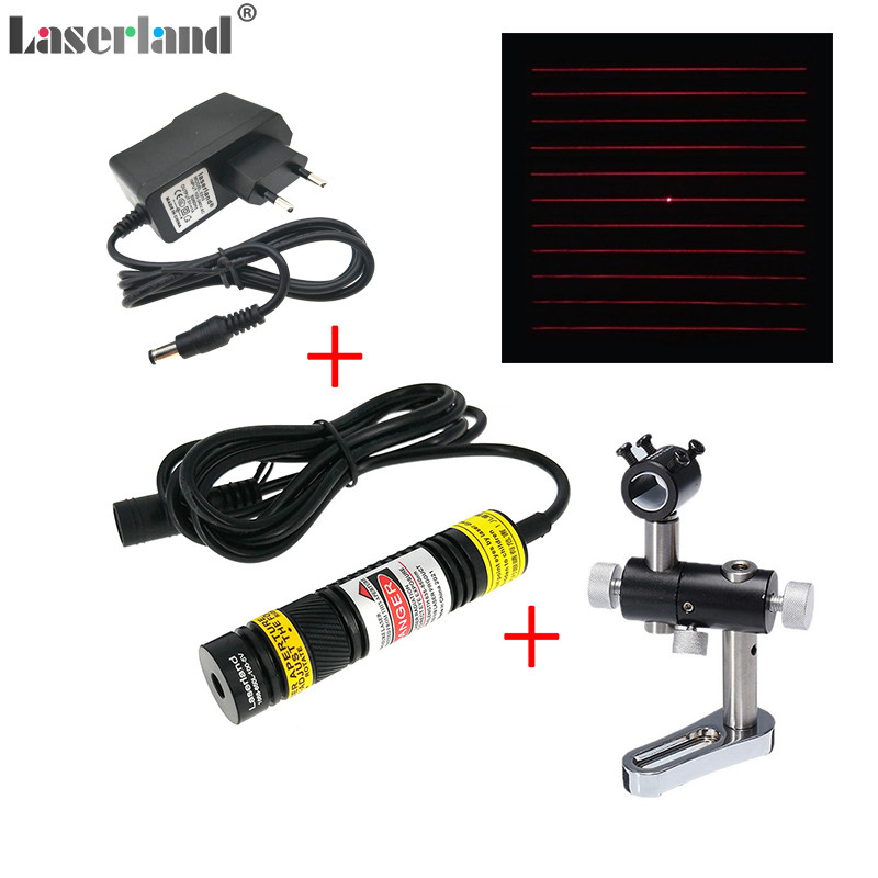 16*68 650nm 5mW 100mW 20x20 50x50 Grid 11 Parallel line Red Light Grating Laser Module for 3D structure