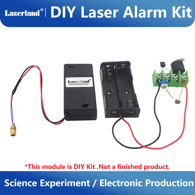 DIY Laser Alarm Kit Security System Anti-Theft Infrared Laser Line Science Experiment Invention Electronic Production