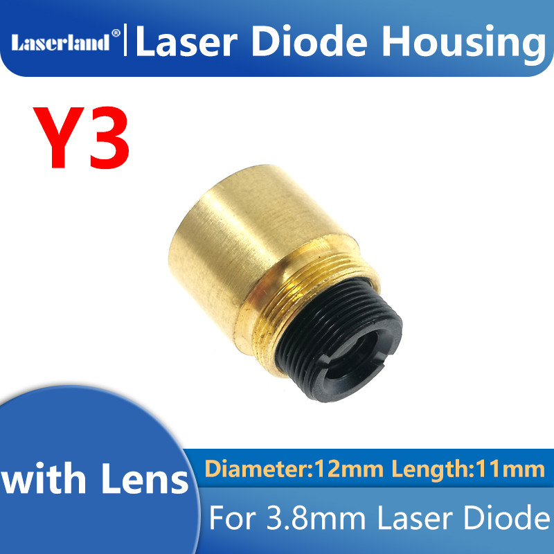 Focusable 1210 Brass Housing for 200-1100nm for 3.8mm Laser Diode