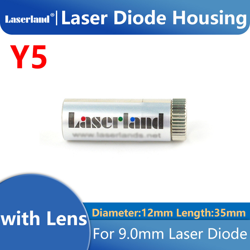 Focusable 12*30mm 9.0mm TO-5 TO5 Laser Diode LD Metal Housing w Lens 200-1100nm