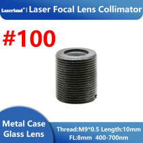 G7 Aspheric Glass focal lens D=7mm FL=8mm for RGB Laser 400nm-700nm with M9*0.5 Frame Collimator #100