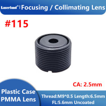 #115 M9/0.5 6.5mm FL5.6mm Focal Collimating Lens Uncoated