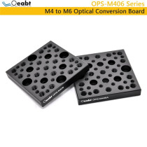 OPS-M406 Post Clamp Block Adapter Plate Bottom Plate Porous Position Mounting Plate Aluminum Flat Plate M4 To M6 Bottom Plate