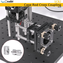 SCB2 Cage Rod Cross Coupling Support Rod Cross Mount Adapter 4-40 M3 Thread Optical 90° Adapter