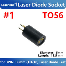 Laser Diode Socket Test Base 3pin for 5.6mm