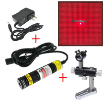 16*68 650nm 5mW 50mW 100mW 50*50 Grid Red Light Grating Laser Module 3D Structural  Source