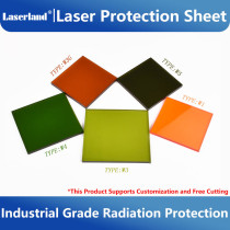 Industrial Grade Laser Window Protection Shield Sheet Safety Screen Clear View 1064nm Sample