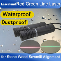 26*104mm Waterproof Red Green Line Generator Laser Module Generator for Stone/Wood/Feather Cutting