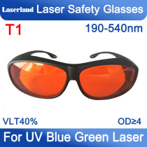T1 OD4+ 190nm-540nm Laser safety glasses protective goggles