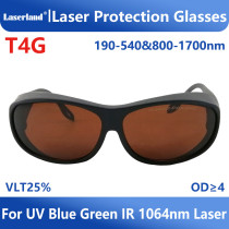 T4G 90nm-550nm 800nm-1700nm laser safety glasses protective Goggles for Tattoo Removal Picosecond Laser Femtosecond Laser Yag 