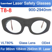 T8S8 980nm-1064nm-2940nm ND YAG Er YAG Infrared IR Laser Protective Goggles Glasses CE OD+4