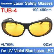 T-UB 190nm-490nm O.D4+ UV Blue Laser Protective Goggles Safety Glasses CE