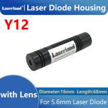 16*68mm Housing for 5.6mm Laser Diode with Focusable Glass Lens 