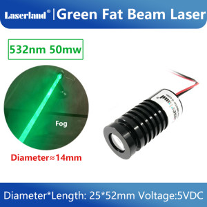 532nm Fat Beam Green Laser Module for KTV Bar DJ Stage Lighting Effects