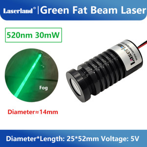 520nm Green Fat Beam Laser Module KTV Party Club Stage Lighting