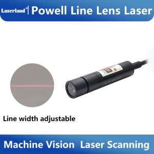 12mm 650nm Red Powell Lens Laser Focusable Line Module Uniform Line for Machine Vision Laser Scanning Use