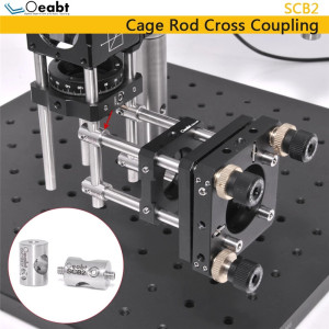 SCB2 Cage Rod Cross Coupling Support Rod Cross Mount Adapter 4-40 M3 Thread Optical 90° Adapter