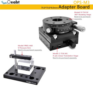 OPS-M3 Adapter Plate, Optical Bottom Plate, Right Angle Plate, Flat Optical Bench, Optical Experiment Assembly