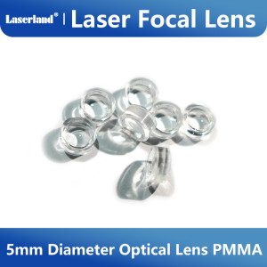 5mm Diameter Laser Focal Lens Uncoated Optical Focusing Lens PMMA 