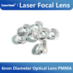 6mm Diameter Laser Focal Lens Uncoated Optical Focusing Lens PMMA 