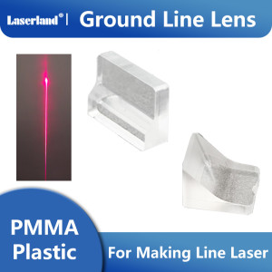 Single-Line Lens Ground Line Laser Lens For Line Laser Module PMMA Plastic Material