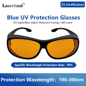 TUB 190nm-490nm OD4+ UV Blue Laser Protective Goggles Safety Glasses CE