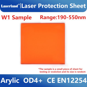 Industrial Grade Laser Window Preotection Shield Sheet Safety Screen Clear View 1064nm Sample